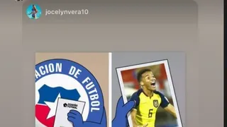 Byron Castillo compartió un meme burlándose de la selección chilena