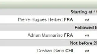 Cristian Garin tiene horario para enfrentar a Fernando Verdasco este lunes en Madrid