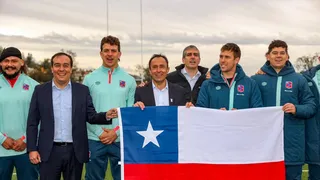 La despedida del Ministro Jaime Pizarro a los Cóndores rumbo al Mundial de Francia