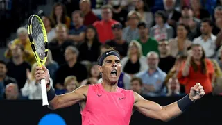 Nadal impuso sus términos y celebró ante el inspirado Kyrgios en Australia
