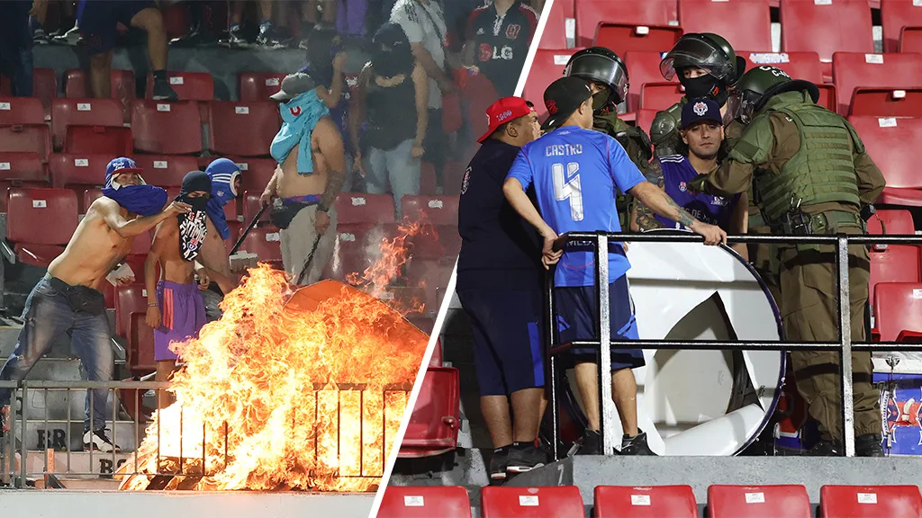 Algunos de los incidentes que vive la U en sus galerias / Photosport