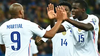 Anthony Martial rescató un punto para Francia en la reñida igualdad con Ucrania