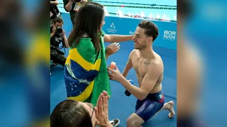 Brasileño Lucas Mozela pidió matrimonio y recibió el “sí” tras ganar bronce en los Parapanamericanos