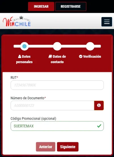 registro en winchile: ingresa SUERTEMAX