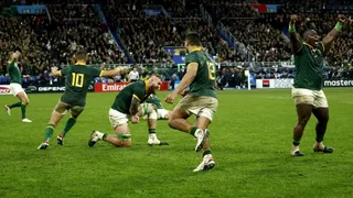 La celebración de los Springboks en la final del Mundial de Rugby