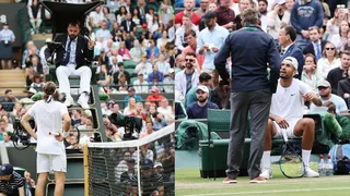 “¿Eres estúpido?”: Kyrgios pidió la descalificación de Tsitsipas por lanzar un pelotazo al público