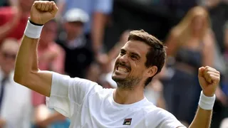 Guido Pella logró otra hazaña en Wimbledon al eliminar a Kevin Anderson
