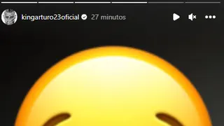 Arturo Vidal lució la camiseta de la selección argentina e ironizó con mote de “mufa”