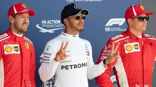 La grilla de salida del Gran Premio de Gran Bretaña de la Fórmula 1