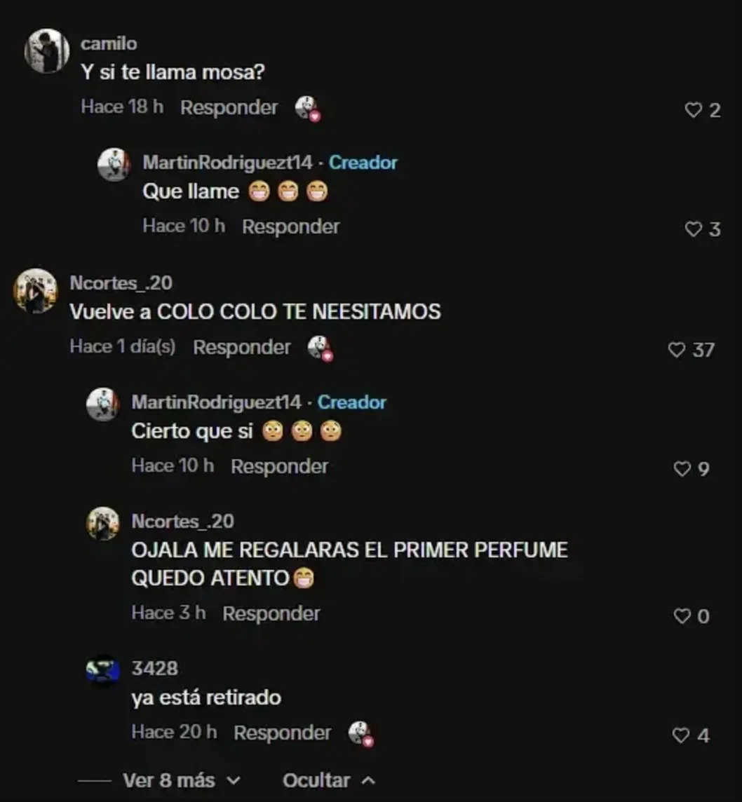 Captura TikTok Martín Rodríguez