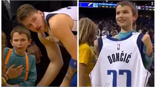 El noble gesto de Luka Doncic con un niño tras accidentarse en un partido de baloncesto