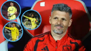 Fernando Ortiz corta a un portero para la vuelta ante Audax por Copa Chile