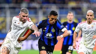 Alexis Sánchez celebró el triunfo de Inter de Milán en la Liga de Campeones