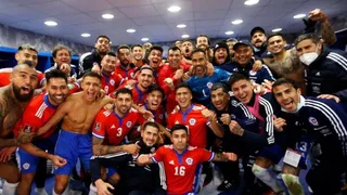 El íntimo festejo del camarín de la Roja tras la victoria sobre Venezuela