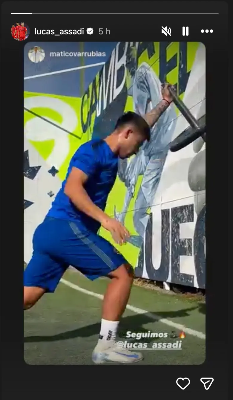 Captura Historia Instagram Lucas Assadi