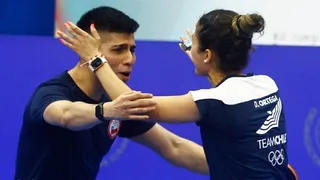 ¡Nuevo oro en Asunción! Gustavo Gómez y Daniela Ortega triunfaron en dobles mixto de tenis de mesa