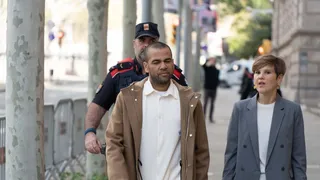 La primera comparecencia de Dani Alves en la Audiencia de Barcelona tras quedar en libertad
