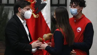 Presidente Gabriel Boric recibió al Team Chile que destacó en los Sudamericanos de la Juventud