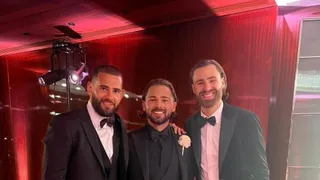 La tremenda pinta de Ben Brereton en el matrimonio de su amigo Bradley Dack