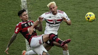 Sao Paulo venció a Flamengo de Pulgar y Sampaoli en la final ida de la Copa de Brasil