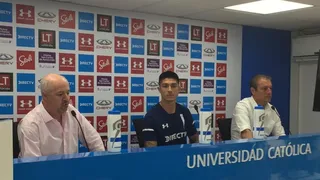 Valber Huerta fue presentado como refuerzo de Universidad Católica