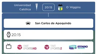 ANFP adelantó duelo de la UC ante O’Higgins y se jugará en San Carlos de Apoquindo