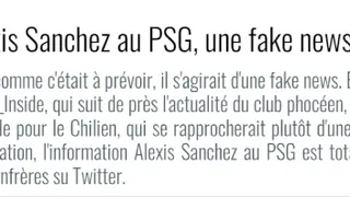 Rumor y fake news: Así calificaron en Francia el supuesto interés de PSG en Alexis