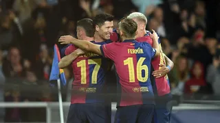 En el FC Barcelona son sólo abrazos en la Champions