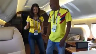 Asprilla y la hija del “Pibe” Valderrama brillaron con una salsa colombiana en Rusia
