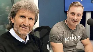 Marcelo Barticciotto y Daniel Morón visitaron a Gustavo Gatica