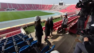 Autoridades de Deportes y Obras Públicas inspeccionaron el Estadio Nacional