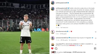 La reacción de Carlos Palacios por su inhabilitación para el duelo con La Calera