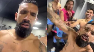 El enloquecido festejo de Ronnie Fernández tras eliminar a Arturo Vidal de la Libertadores