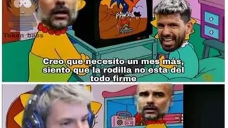 La ausencia de Sergio Agüero se tomó los memes tras la eliminación del City contra Lyon