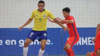 Chile sufrió una aplastante derrota ante Brasil en Sudamericano sub 18 de fútbol sala