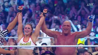 Ronda Rousey debutó como luchadora con gran triunfo en Wrestlemania 34