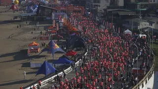 El Maratón Internacional llenó de color las calles de Viña del Mar