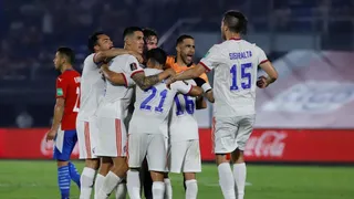 Los eufóricos festejos de La Roja tras batir en trascendental encuentro a Paraguay
