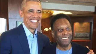 Pelé y Obama se reunieron en Brasil para trabajar juntos “por un mundo mejor”