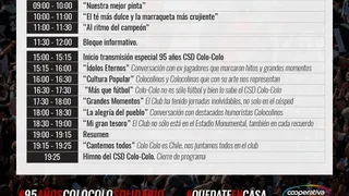 Así será la celebración solidaria del CSyD Colo Colo en el 95° aniversario del club
