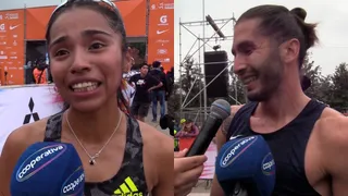 Jennifer González y Carlos Díaz: Los ganadores de los 10K en el Maratón de Santiago