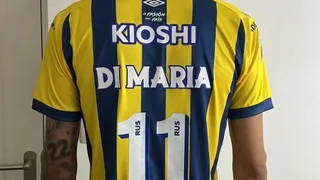 ¡Se ilusionan los hinchas “canallas”! Angel Di María lució camiseta de Rosario Central
