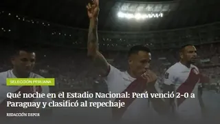 La alegría de la prensa peruana tras lograr el cupo para el repechaje a Qatar 2022