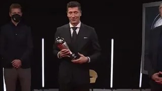 Robert Lewandowski recibió su segundo premio The Best consecutivo