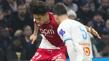 AS Mónaco resistió la expulsión de Maripán y salvó un empate ante Marsella