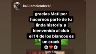 Rodrigo Meléndez a Matías Fernández: Gracias por hacernos parte de tu historia