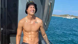 James Rodríguez desató molestia en Inglaterra por polémica fiesta en un yate en Ibiza