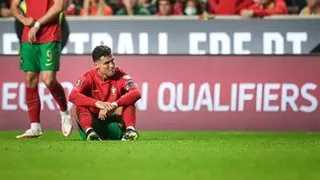 La desazón de Cristiano Ronaldo tras la derrota de Portugal ante Serbia que los mandó al repechaje