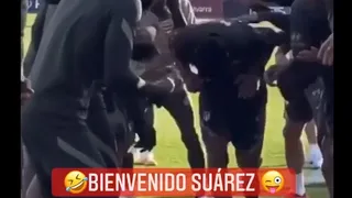 Con la popular “camotera”: Así fue la bienvenida de Luis Suárez a Atlético de Madrid