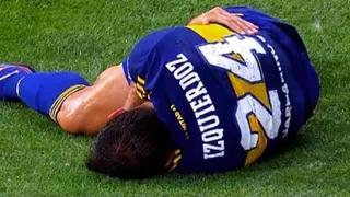 Salvio e Izquierdoz se lesionaron prácticamente al mismo tiempo y complicaron a Boca ante Sarmiento